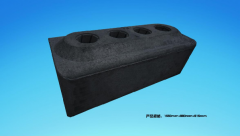 Anode carbon block for aluminum production